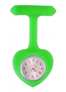 Reloj para Enfermera silicona Corazón Verde Lima