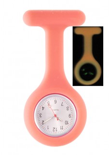 Reloj Enfermera Silicona Fluorescente Rosa
