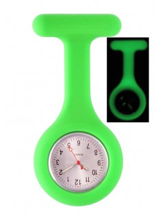 Reloj Enfermera Silicona Fluorescente Verde