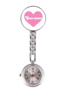 Reloj Enfermera Corazón Rosa