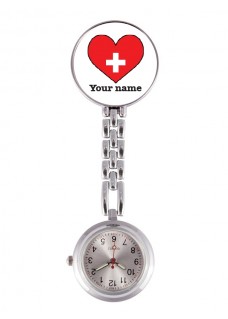 Reloj Enfermera Corazón Rojo